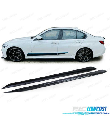 RAJOUTS LATERAUX BMW G20 G21 18- LOOK M PERFORMANCE NOIR BRILLANT