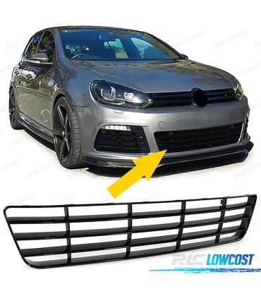 CALANDRE PARE CHOCS VOLKSWAGEN VW GOLF 6 R20 NOIR BRILLANT