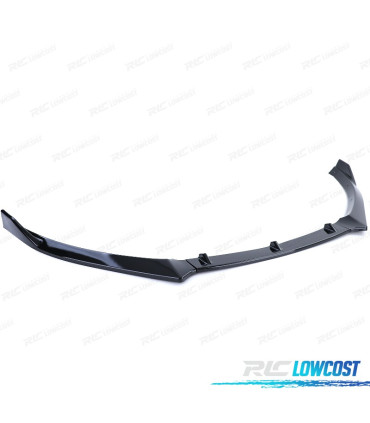 SPOILER LAME AVANT VOLKSWAGEN VW GOLF 6 08-12 NOIR BRILLANT