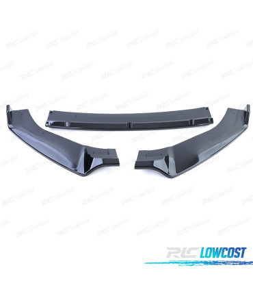 SPOILER LAME AVANT VOLKSWAGEN VW GOLF 7 7.5 NOIR BRILLANT