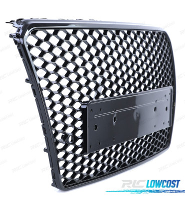 CALANDRE AUDI A7 C7 4G 10-14 PDC LOOK RS NOIR BRILLANT