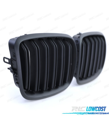 CALANDRES BMW X5 E70 X6 E71 LOOK M NOIR MAT