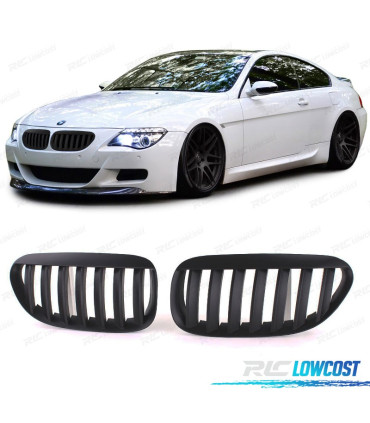 CALANDRES BMW E63 E64 04-10 LOOK M NOIR MAT