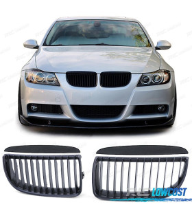 CALANDRES BMW E90 E91 05-08 LOOK M NOIR MAT