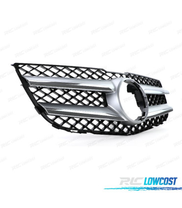 CALANDRE MERCEDES GLK X204 12-15 LOOK AMG NOIR ARGENT