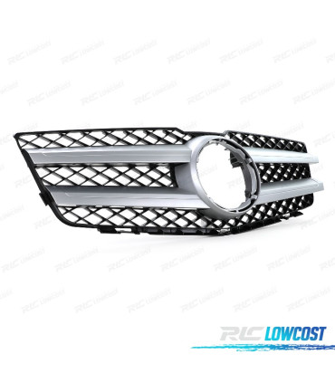 CALANDRE MERCEDES GLK X204 08-12 LOOK AMG NOIR ARGENT