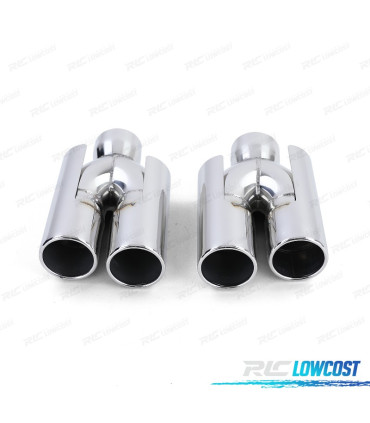 EMBOUT D'ÉCHAPPEMENT BMW E60 E61 E90 E91 E92 E93 F10 F11 F30 F31 F12 F13 LOOK M CHROMÉ