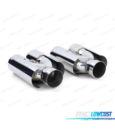 EMBOUT D'ÉCHAPPEMENT BMW E60 E61 E90 E91 E92 E93 F10 F11 F30 F31 F12 F13 LOOK M CHROMÉ