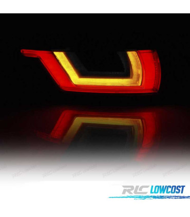 FEUX ARRIÈRE RANGE ROVER EVOQUE CLIGNOTANTS LED DYNAMIQUES FUMÉ