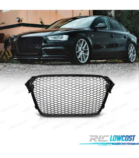 CALANDRE AUDI A4 B8 11-15 LOOK RS NOIR BRILLANT PDC