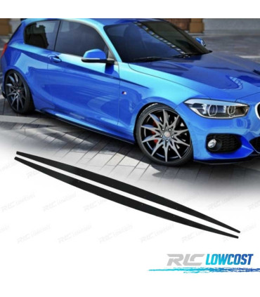 RAJOUTS BAS DE CAISSE BMW F20 F21 LOOK M PERFORMANCE NOIR BRILLANT