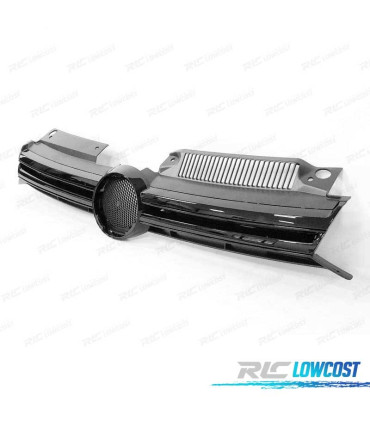 CALANDRE VOLKSWAGEN VW GOLF 6 08-12 LOOK R20 NOIR BRILLANT