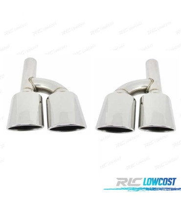 EMBOUTS D´ÉCHAPPEMENT SPÉCIFIQUE LOOK AMG MERCEDES CLASSE C W204 07-15 50X100