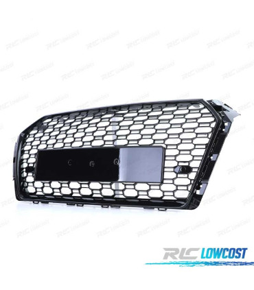CALANDRE AUDI A4 B9 15-19 LOOK RS4 NOIR BRILLANT PDC