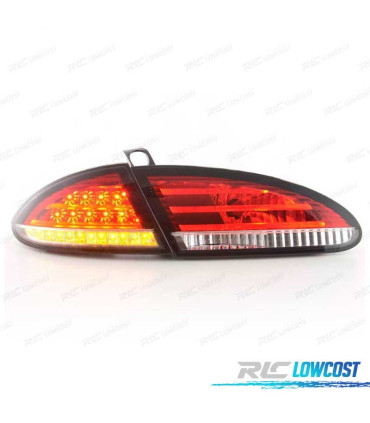 FEUX ARRIÈRE SEAT LEON 1P 04-09 LED ROUGE CHROMÉ