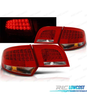 FEUX ARRIÈRE AUDI A3 8PA SPORTBACK 04-08 LED ROUGE CHROME