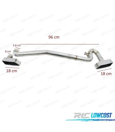 KIT EMBOUTS DOUBLE ECHAPPEMENT BMW F10 10-17 LOOK M V8