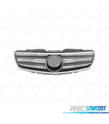 CALANDRE SPORT AMG MERCEDES SL R230 01-12 CHROMÉ ARGENT