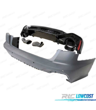 PARE-CHOCS ARRIÈRE AUDI A6 20- LOOK RS6 PDC