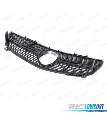 CALANDRE MERCEDES CLASSE A W176 16-18 LOOK DIAMOND NOIR CHROMÉ