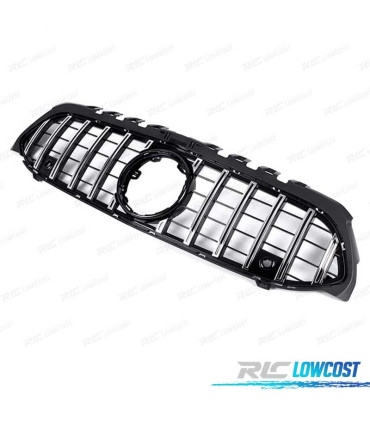 CALANDRE MERCEDES CLASSE A W117 V177 LOOK AMG GT NOIR CHROMÉ