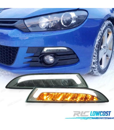 MODULES AVANT VOLKSWAGEN VW SCIROCCO III 08-14 CARDNA LED CLIGNOTANTS DYNAMIQUES FUMÉ