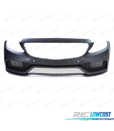 PARE CHOCS FRONTAL MERCEDES W205 14-18 PDC LOOK AMG C63 NOIR