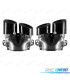 EMBOUTS D'ÉCHAPPEMENT MERCEDES CLASSE A W177 CLA W118 18- LOOK AMG A45 AMG NOIR