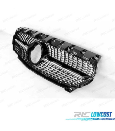 CALANDRE MERCEDES CLASSE CLA W117 13-16 LOOK DIAMOND NOIR