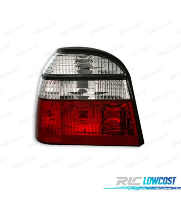 FEUX ARRIÈRE POUR VOLKSWAGEN VW GOLF 3 91-97 ROUGE BLANC