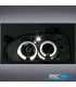 PHARES POUR VOLKSWAGEN VW GOLF 3 ANGEL EYES FOND CHROMÉ H1 H1