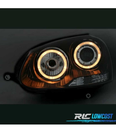 PHARES VOLKSWAGEN VW GOLF 5 03-08 ANGEL EYES FOND NOIR