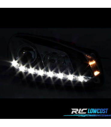 PHARES VOLKSWAGEN VW GOLF 6 08-12 DRL FOND NOIR