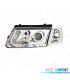 PHARES POUR VOLKSWAGEN VW PASSAT 3B 96-00 FOND CHROMÉ