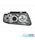 PHARES POUR VOLKSWAGEN VW PASSAT 3B 96-00 ANGEL EYES FOND CHROMÉ