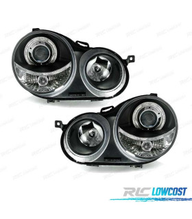 PHARES VOLKSWAGEN VW POLO 9N 01-05 ANGEL EYES FOND NOIR