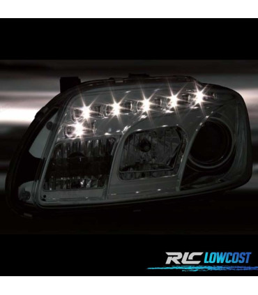 PHARES POUR VOLKSWAGEN VW TOURAN 03-06 DAYLIGHT FOND CHROMÉ