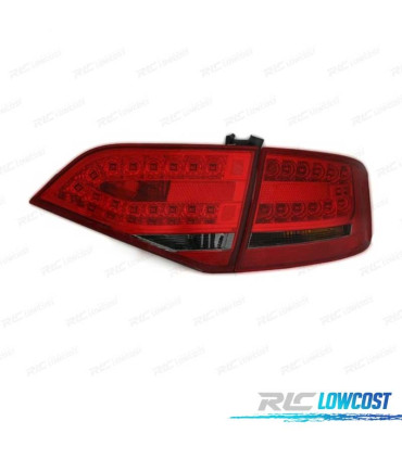 FEUX ARRIÈRE POUR AUDI A4 B8 07-11 LED ROUGE FUMÉ