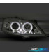 PHARES POUR OPEL ASTRA G 97-04 ANGEL EYES CCFL FOND CHROMÉ