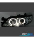 PHARES POUR OPEL VECTRA B 96-98 ANGEL EYES FOND CHROMÉ