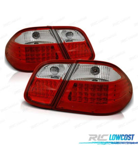 FEUX ARRIÈRE POUR MERCEDES CLK W208 97-02 ROUGE CHROMÉ