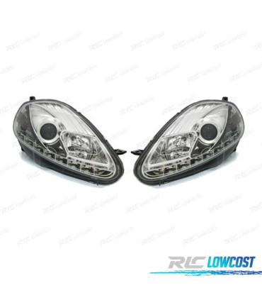 PHARES FIAT GRANDE PUNTO 05-08 DAYLIGHT FOND CHROMÉ