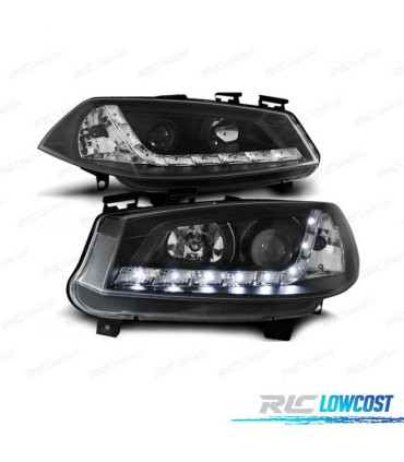 PHARES RENAULT MEGANE 02-05 DAYLIGHT LED FOND NOIR