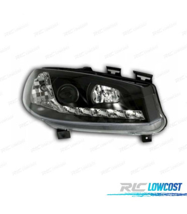 PHARES RENAULT MEGANE 02-05 DAYLIGHT LED FOND NOIR