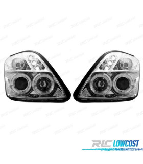 PHARES SUZUKI SWIFT 05-10 ANGEL EYES FOND CHROMÉ