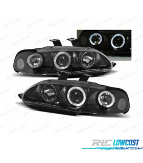 PHARES HONDA CIVIC 92-95 ANGEL EYES FOND NOIR