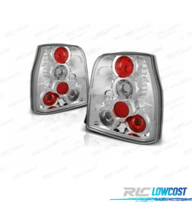 FEUX ARRIÈRE VOLKSWAGEN VW LUPO 97-00 SEAT AROSA 97-00 FOND CHROMÉ