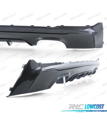 DIFFUSEUR BMW F22 F23 LOOK M PERFORMANCE CARBONE DOUBLE SORTIE