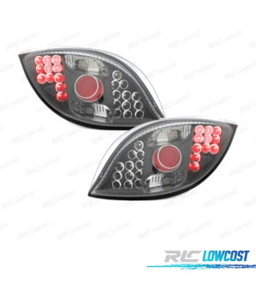 FEUX ARRIÈRE LED FORD KA 96-08 ROUGE CHROMÉ