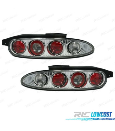 FEUX ARRIÈRE MAZDA MX3 90-98 FOND CHROMÉ